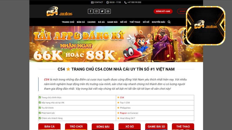 Sự phát triển của C54